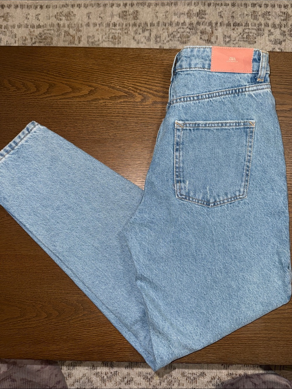 Zara mom fit distressed jeans